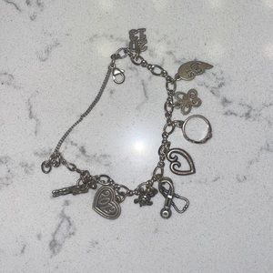 James Avery charm bracelet (9 charms)